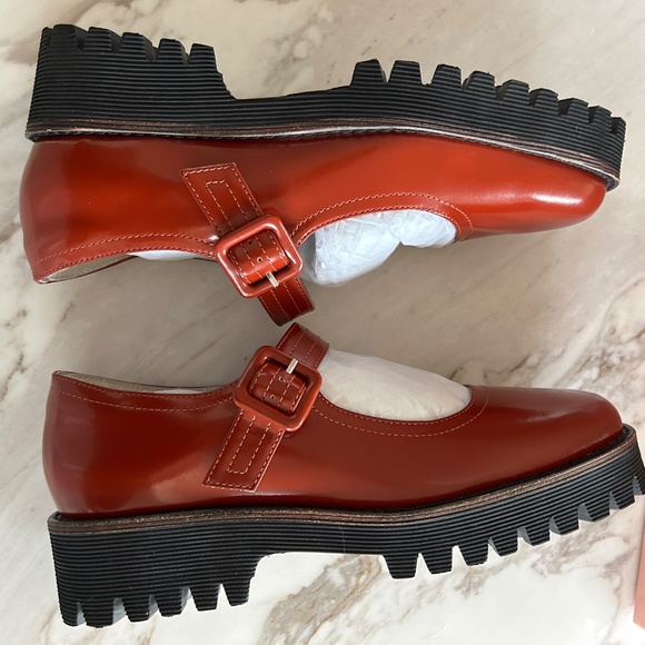 Intentionally Blank Veronica Mary Jane Tomato Red Shoes Women’s size 8 - Picture 3 of 7